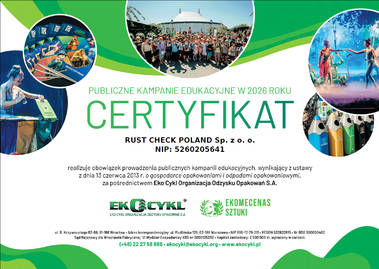 certyfikat Rust Check Poland
