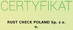 certyfikat Rust Check Poland